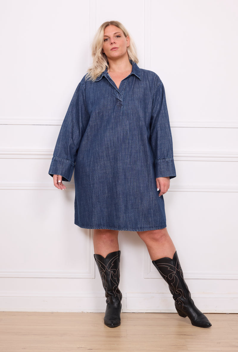 Robe chemise jean - Mina