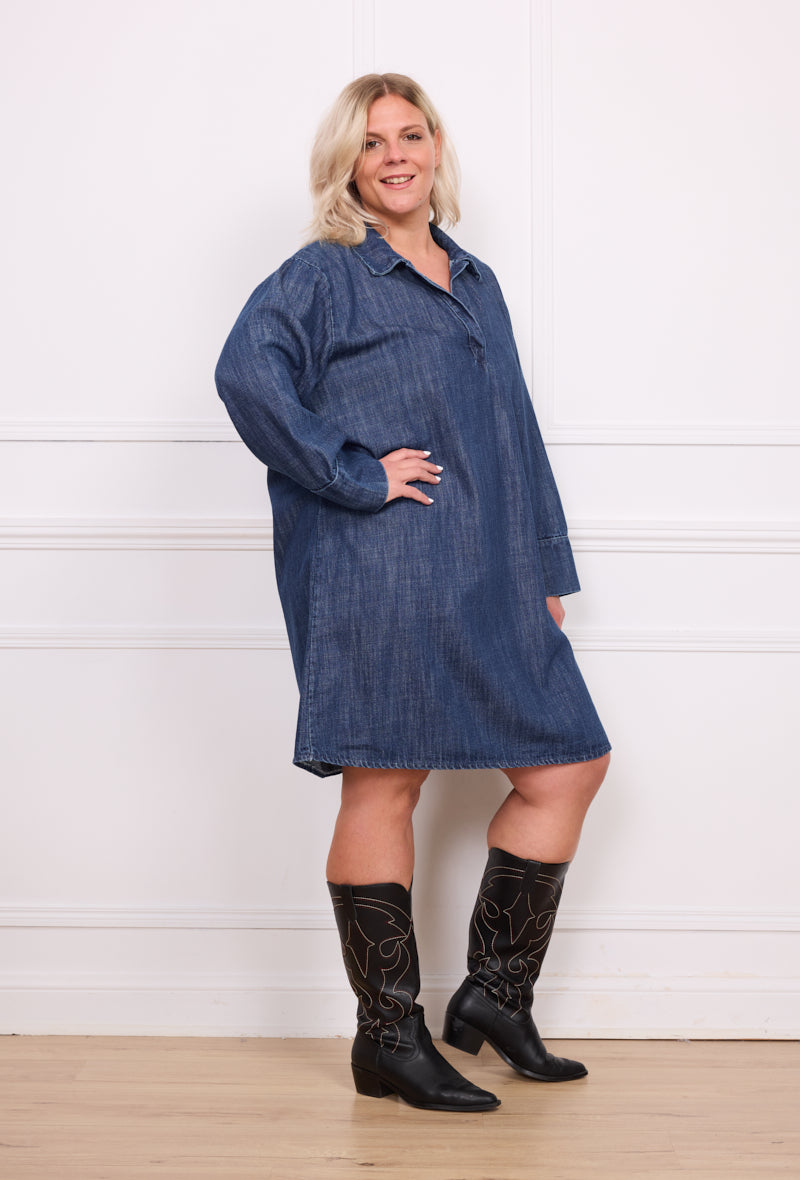 Robe chemise jean - Mina