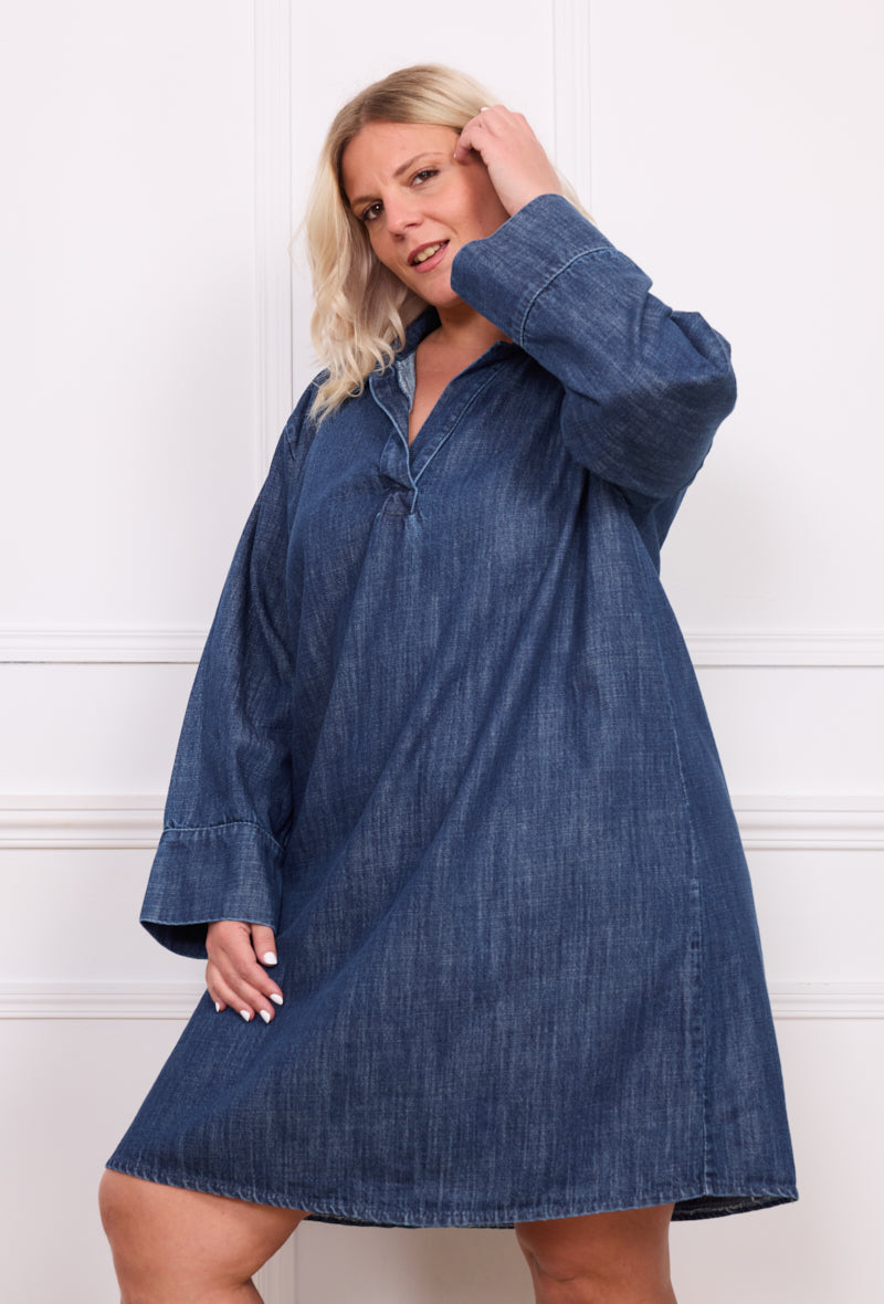 Robe chemise jean - Mina