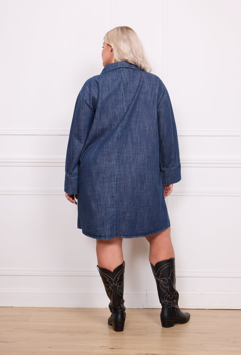 Robe chemise jean - Mina