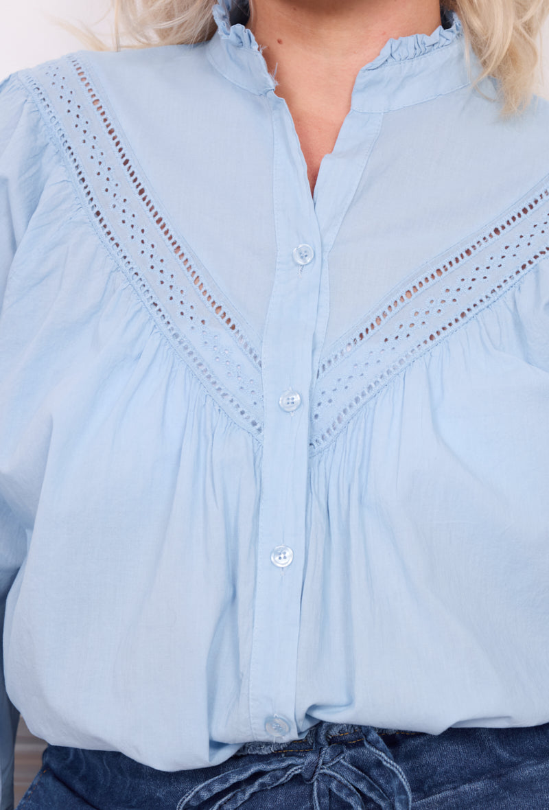 Chemise ajourée blanche - Anna