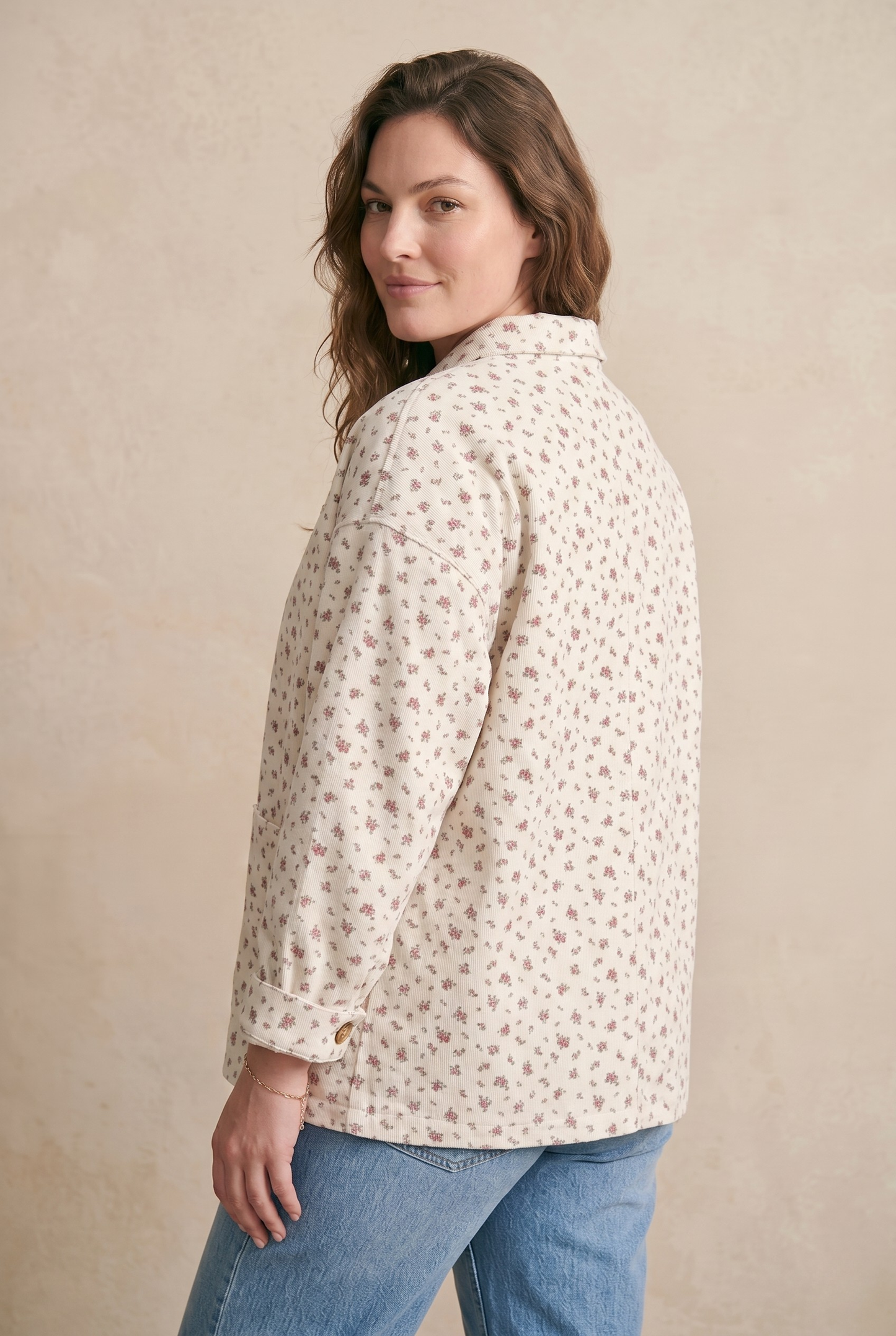 Veste denim à fleurs - Sidonie