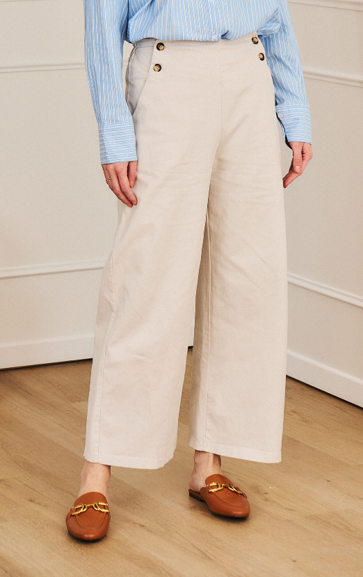 Pantalon coton blanc - Émile