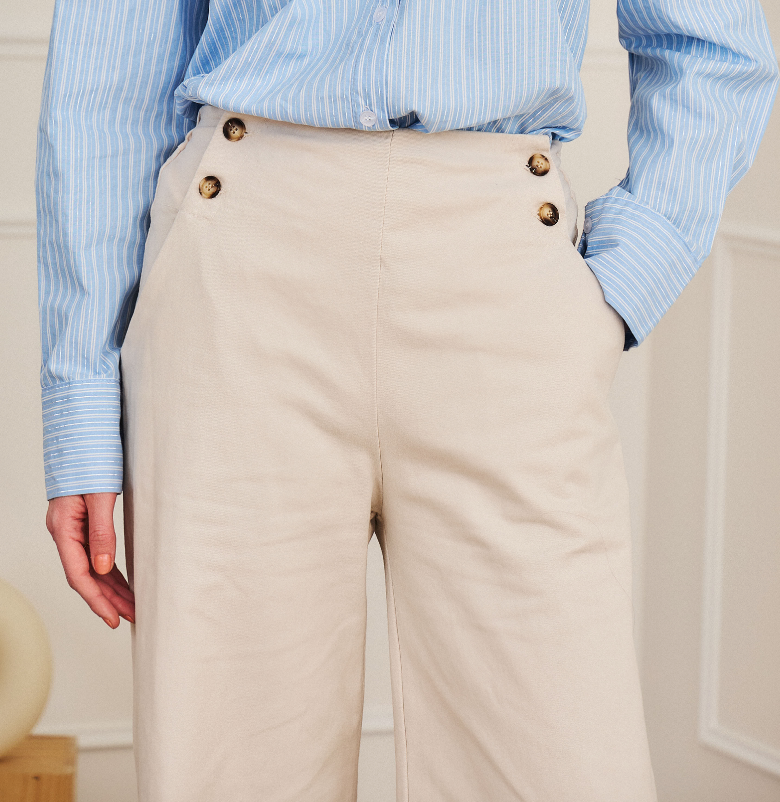 Pantalon coton blanc - Émile