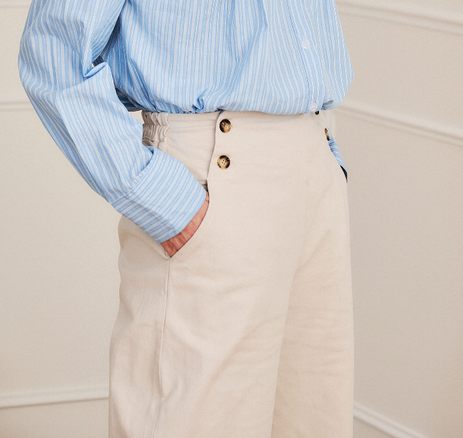 Pantalon coton blanc - Émile
