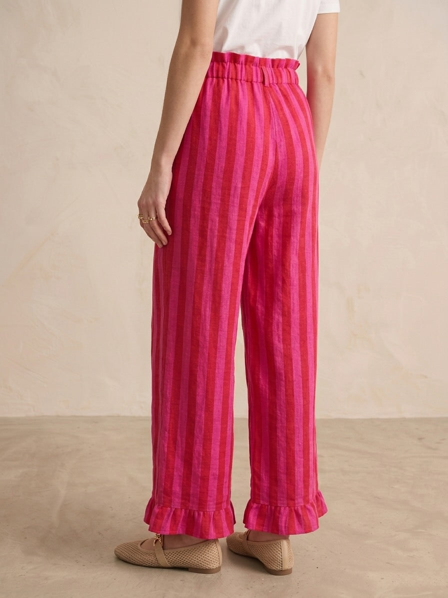 Pantalon large à rayures - Joe