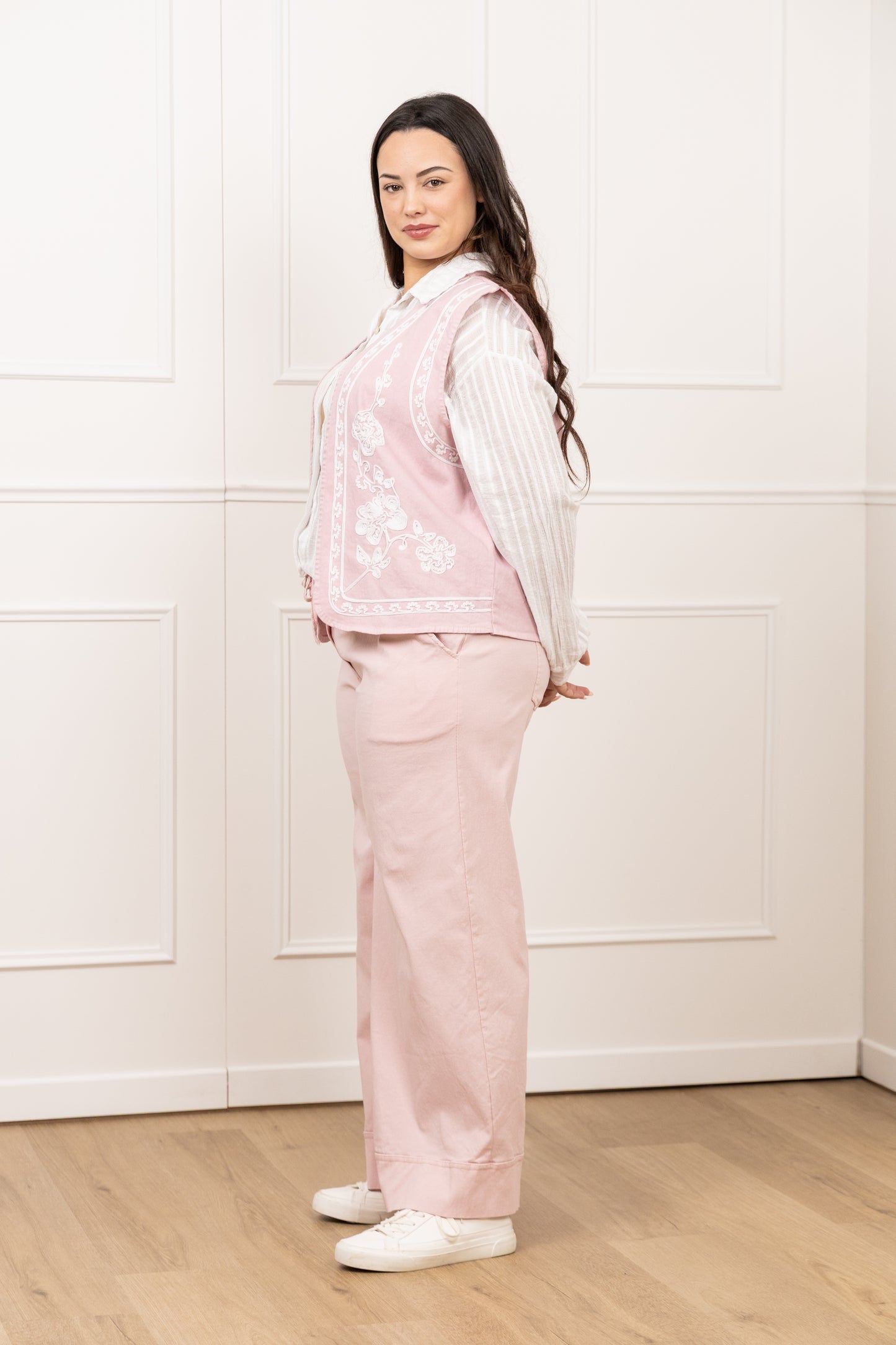 Pantalon jersey rose - Lola