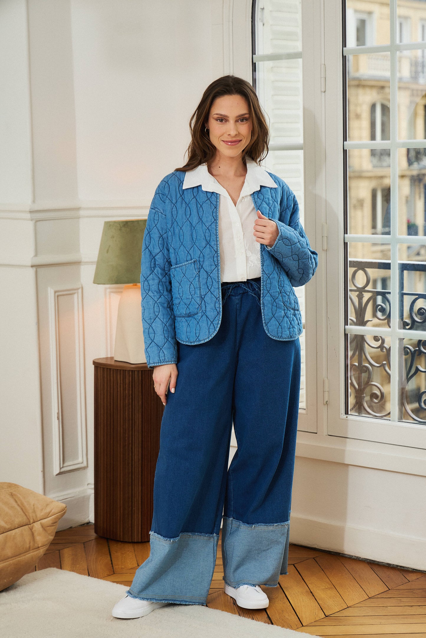 Veste matelassée jean - Pao