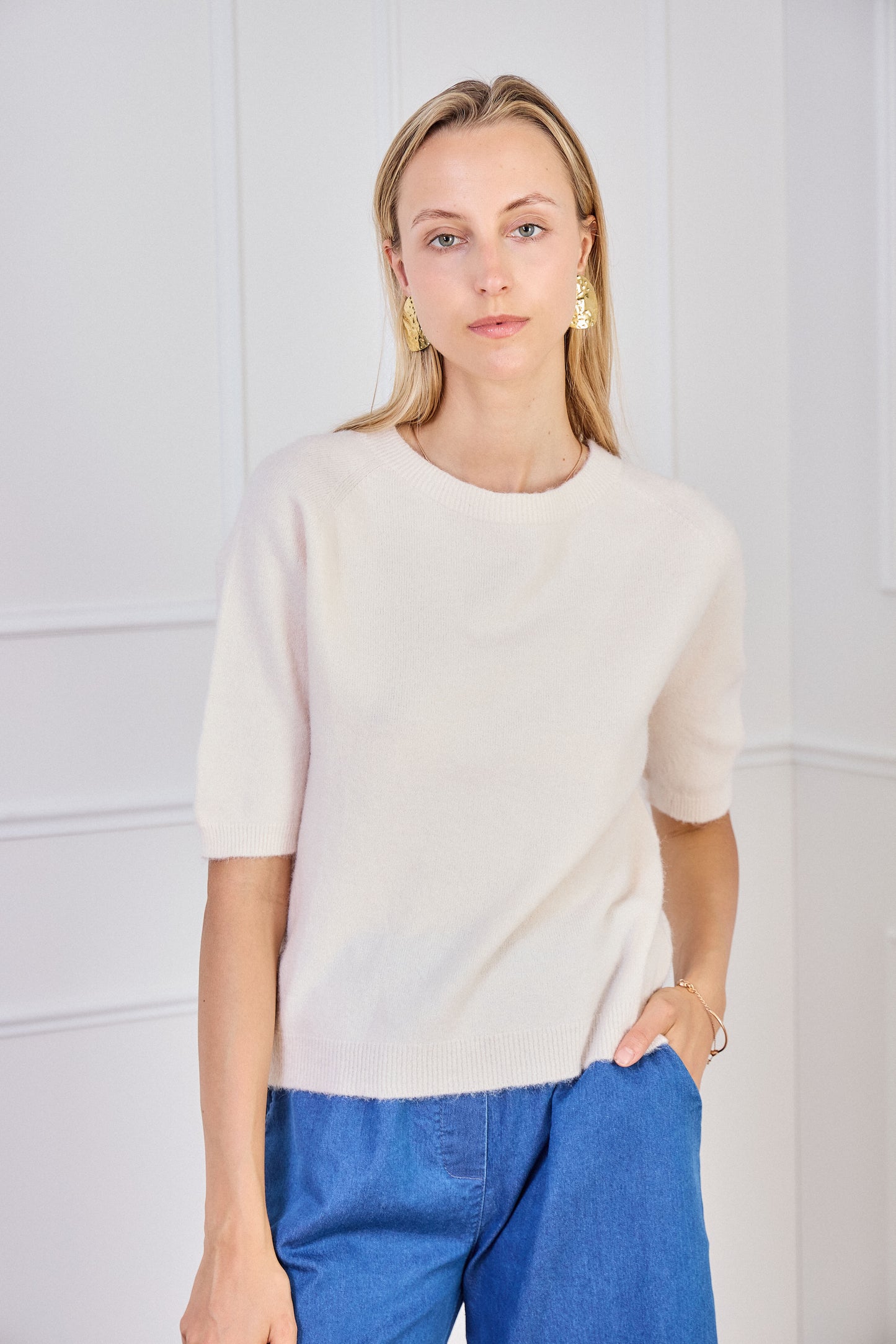 Pull beige alpaga - Iris