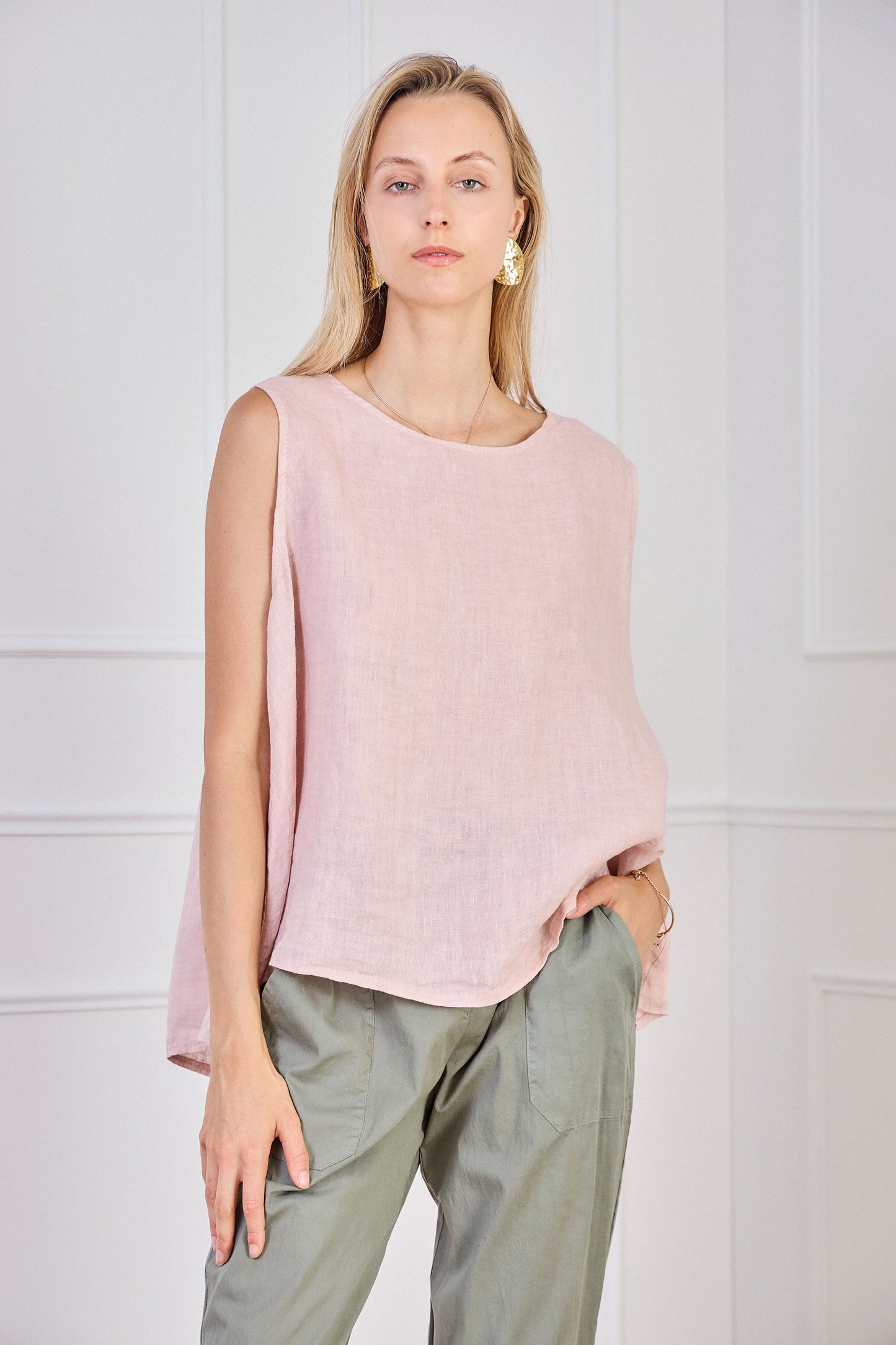 Blouse lin rose - Zane