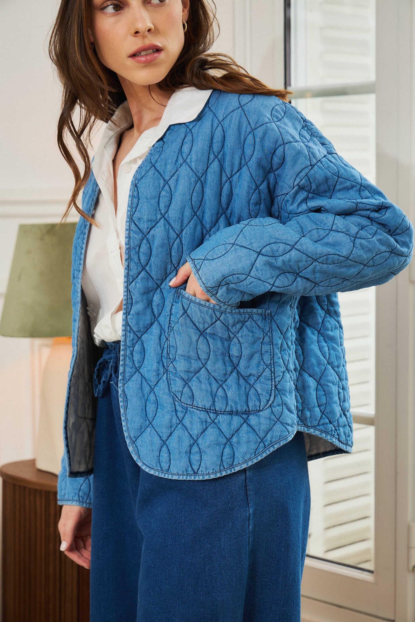 Veste matelassée jean - Pao