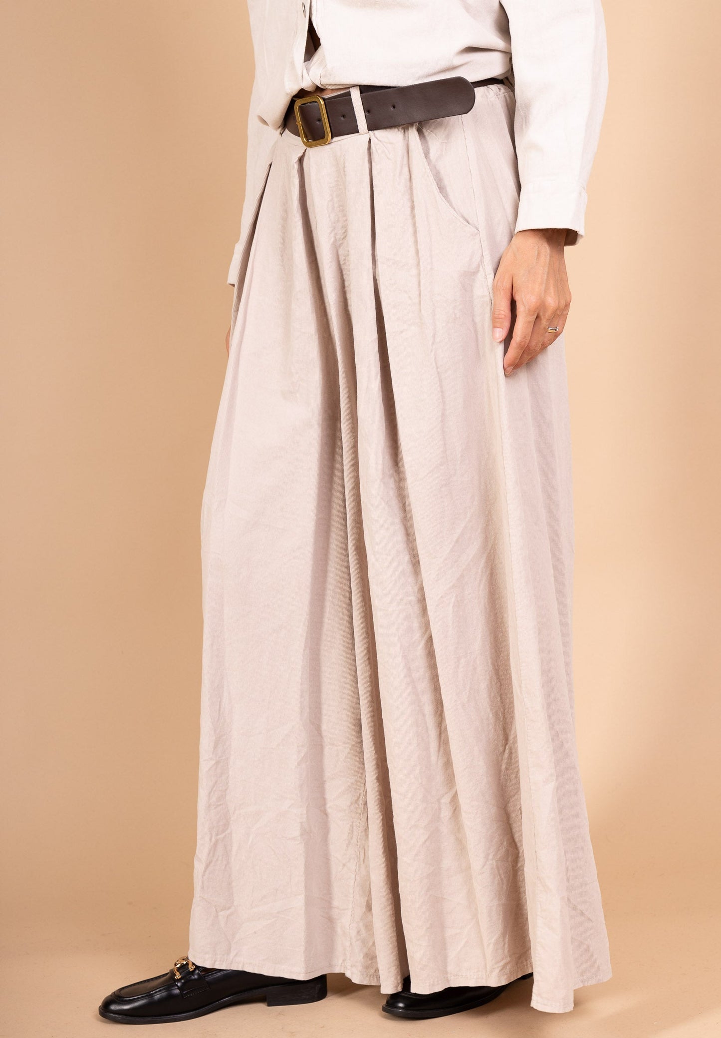 Pantalon palazzo velours - Léonie