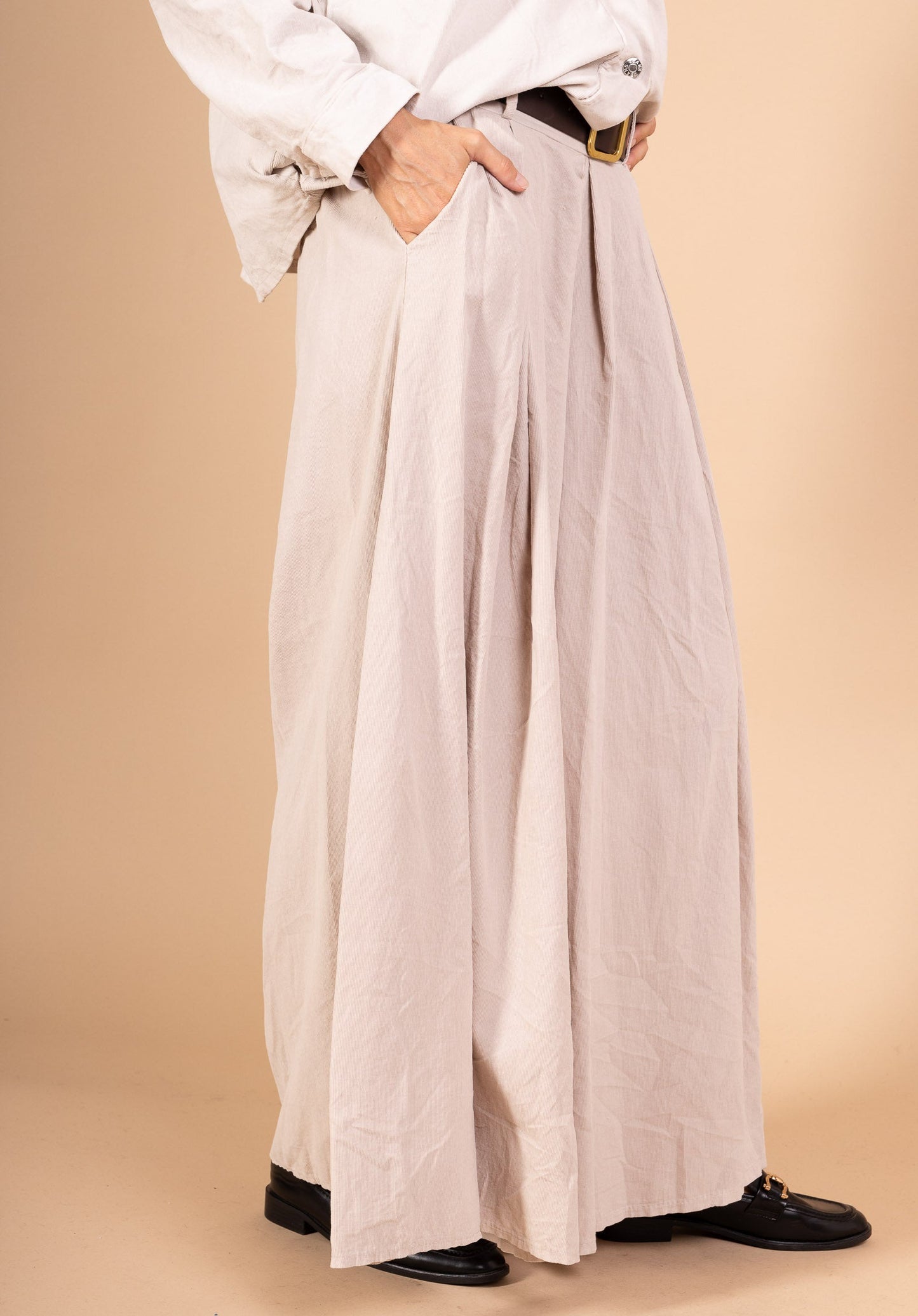 Pantalon palazzo velours - Léonie