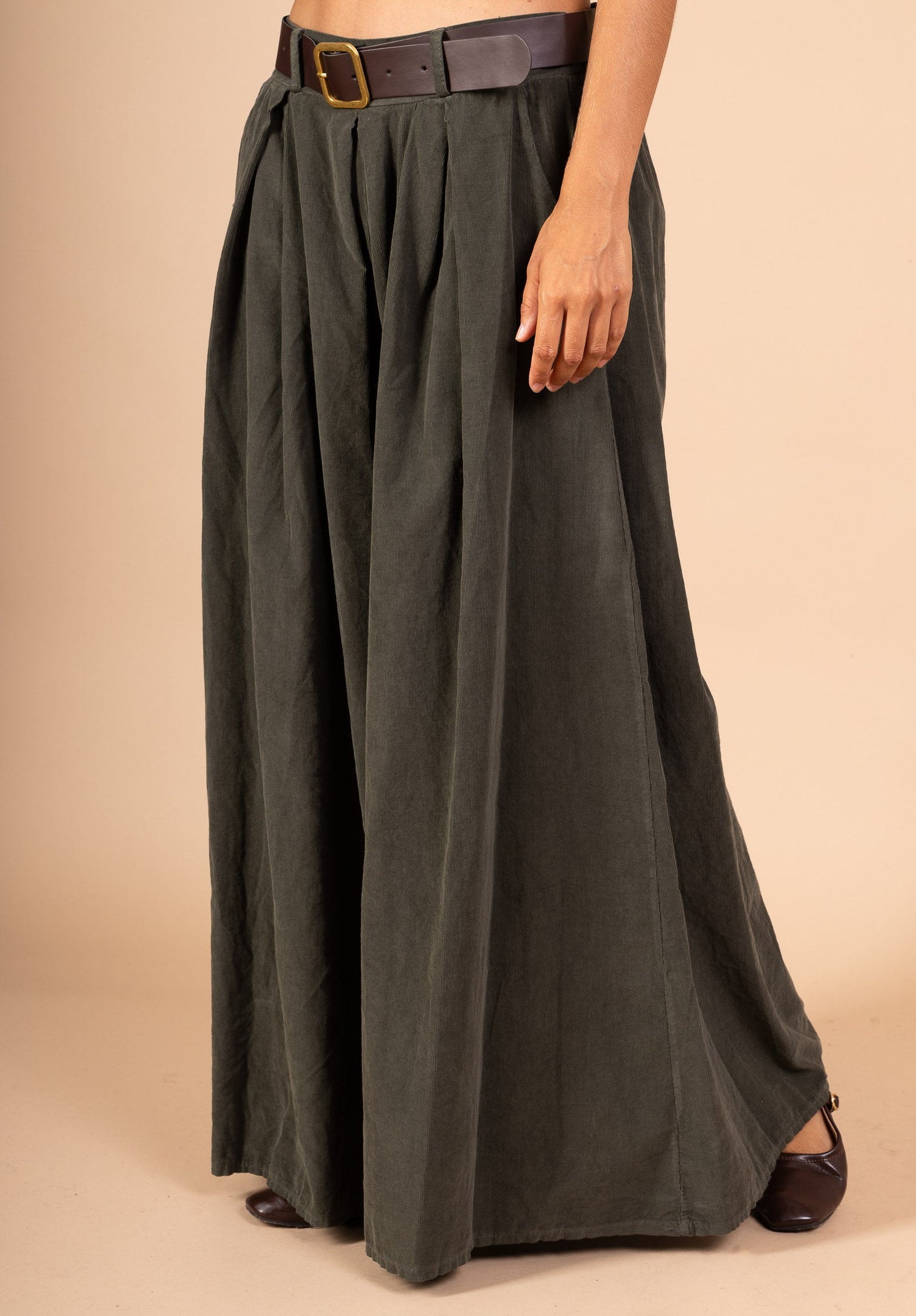 Pantalon palazzo velours - Léonie
