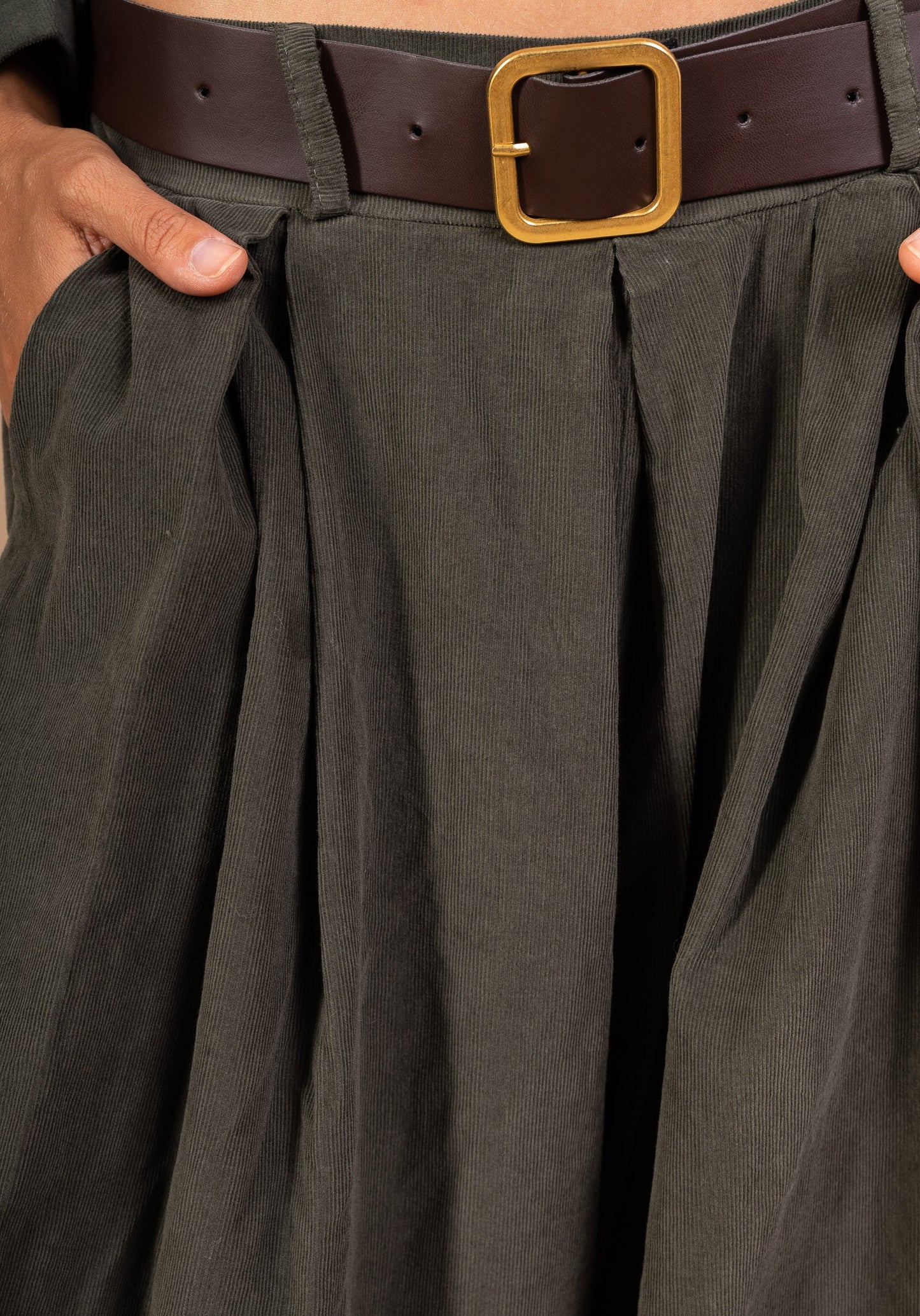 Pantalon palazzo velours - Léonie