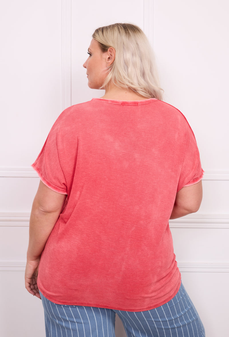 T-shirt délavé rose - Maé