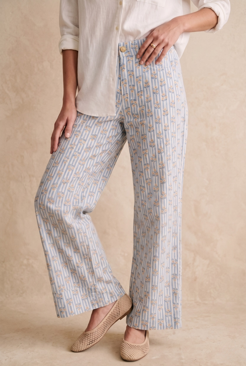 Pantalon rayé et imprimé - Marta
