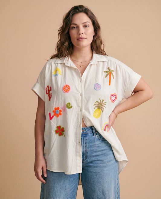 Curve - Chemise broderie estivale - Zita