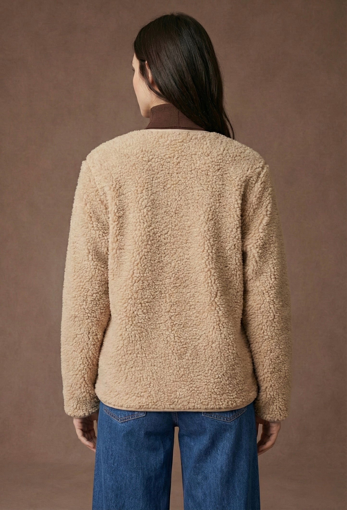 Veste bouclette zip - Gia