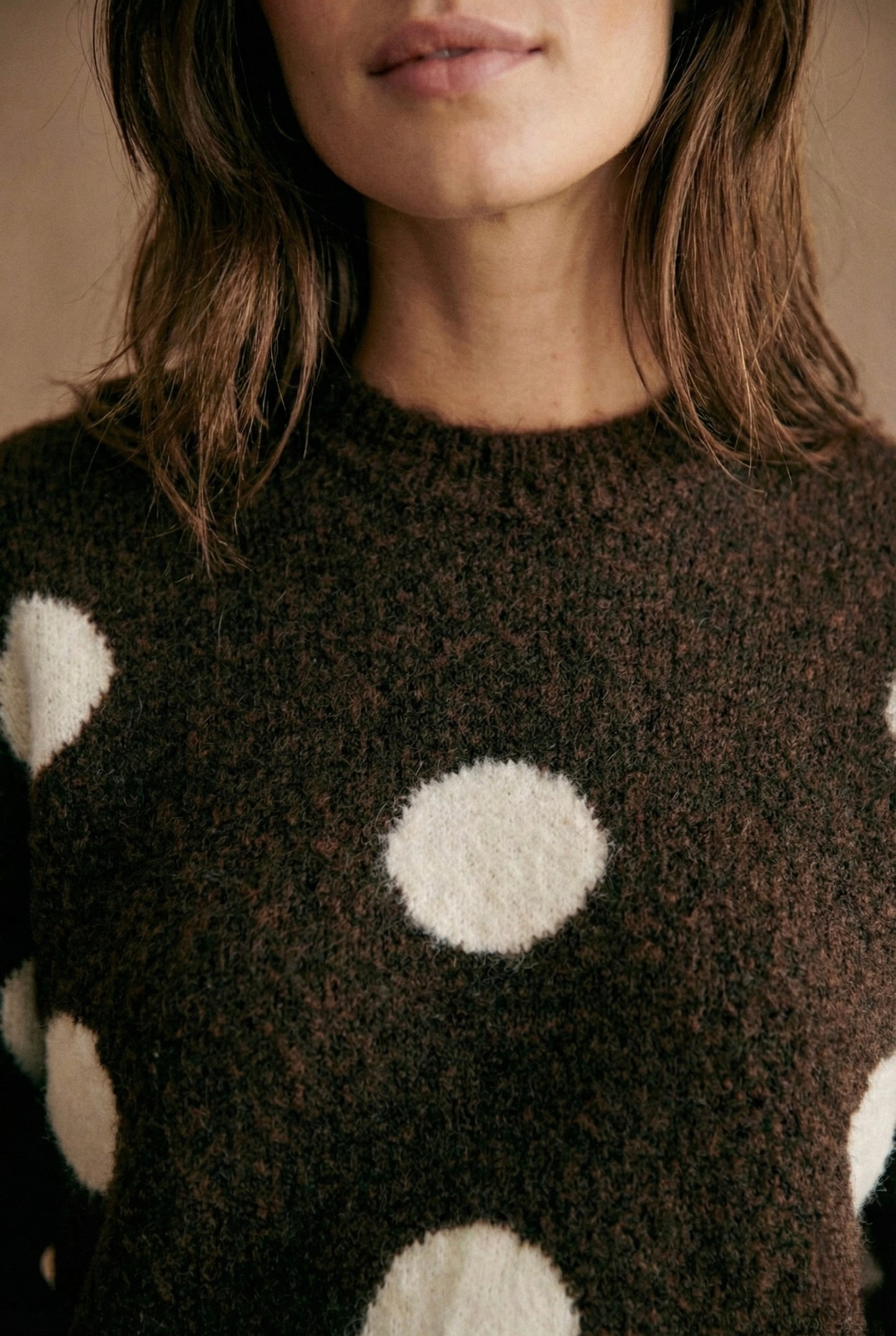 Pull doux à pois contrastants - Ana