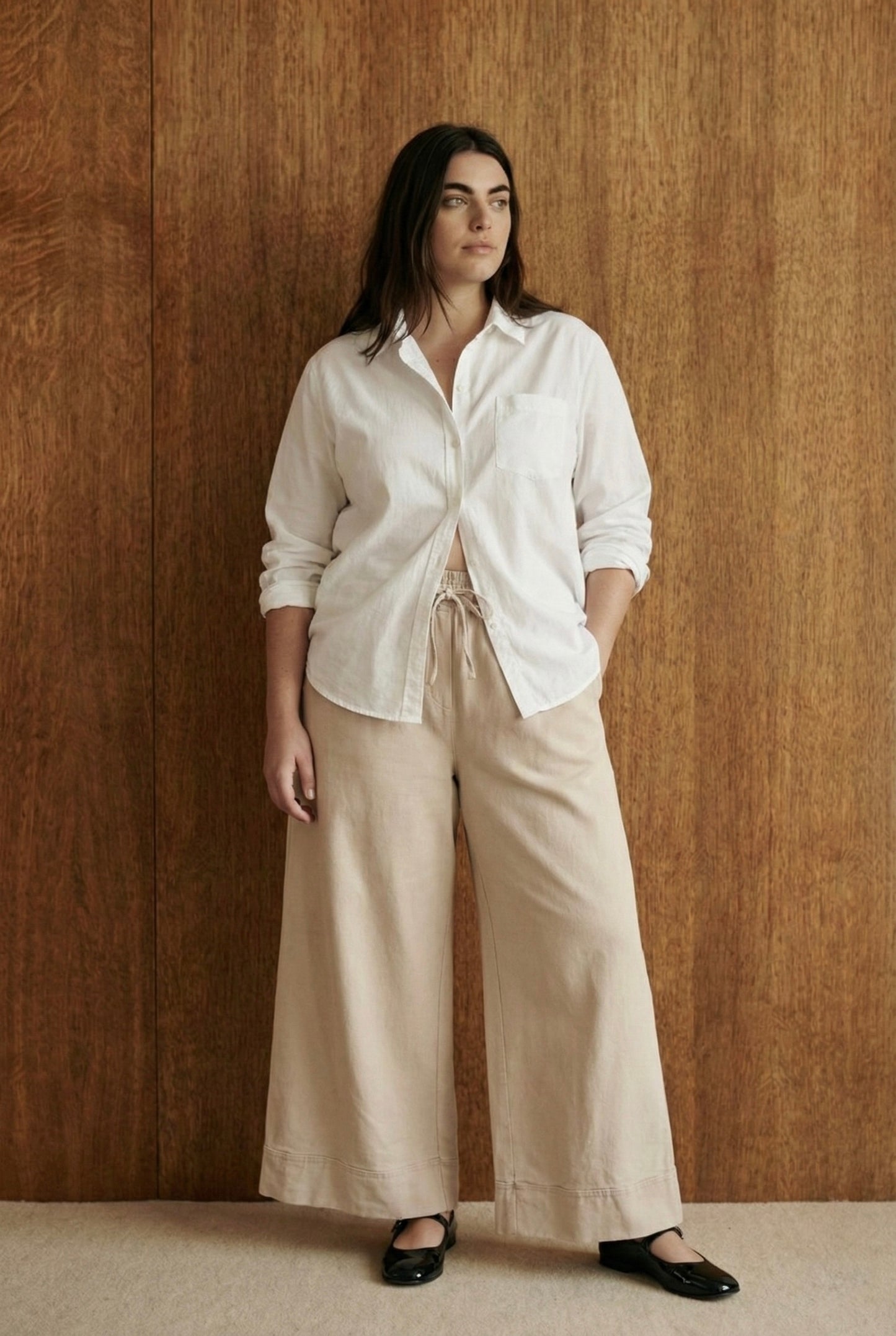 Curve - Pantalon fluide à taille élastiquée - Nina