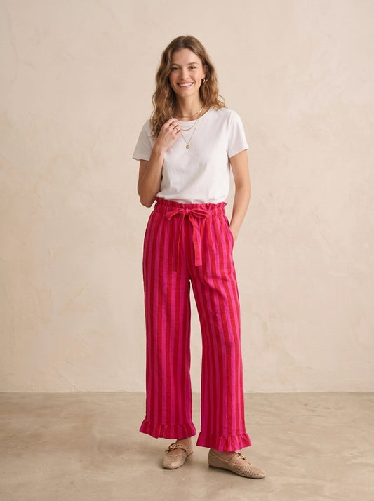 Pantalon large à rayures - Joe