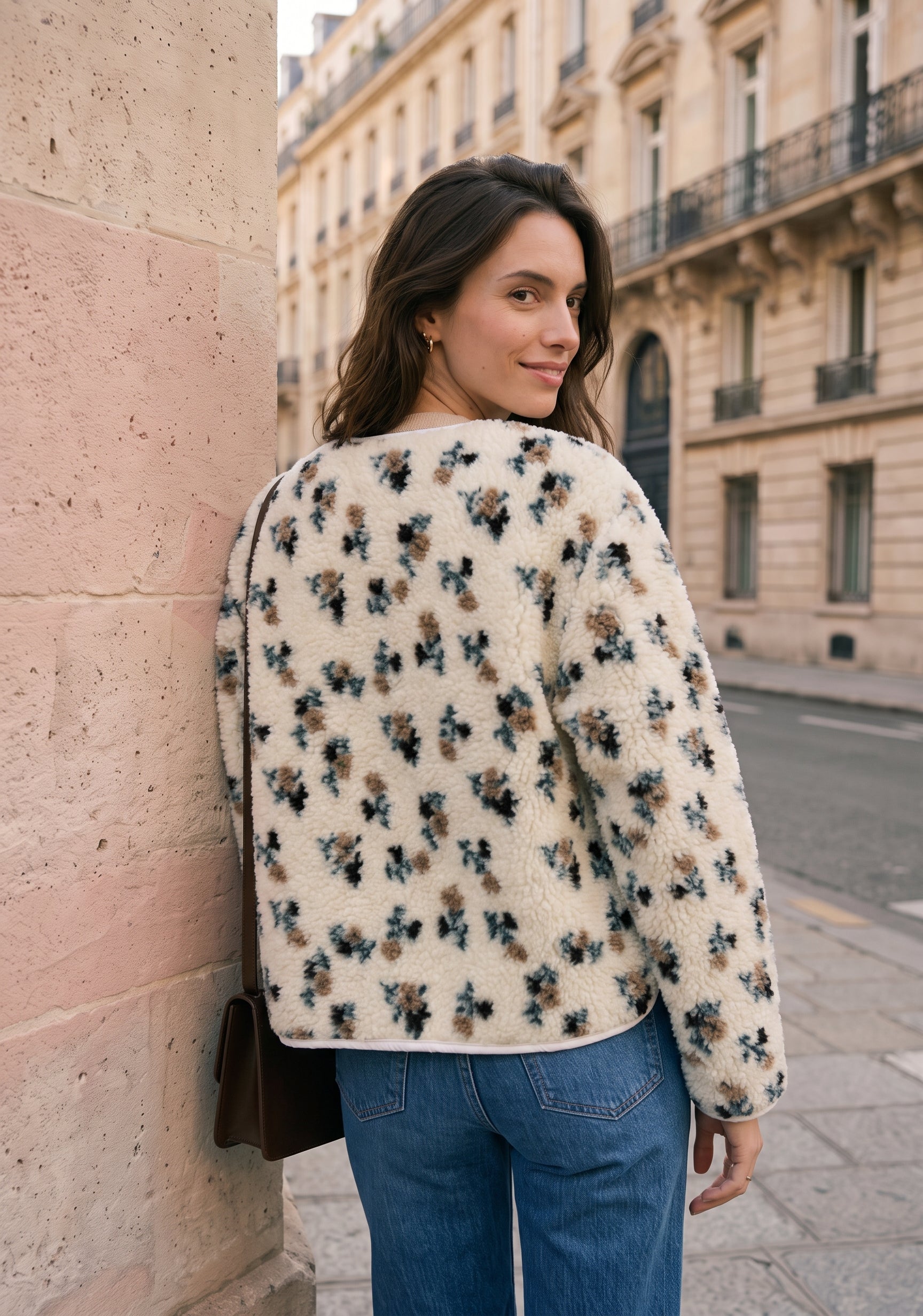 Veste polaire fleurie  - Maeva