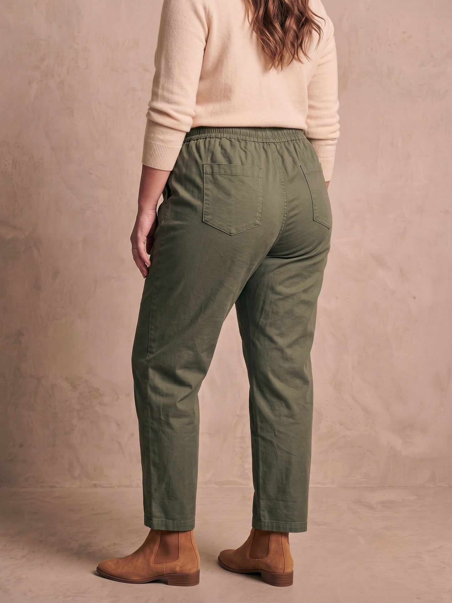 Curve - pantalon gabardine de coton coupe droite - Lola