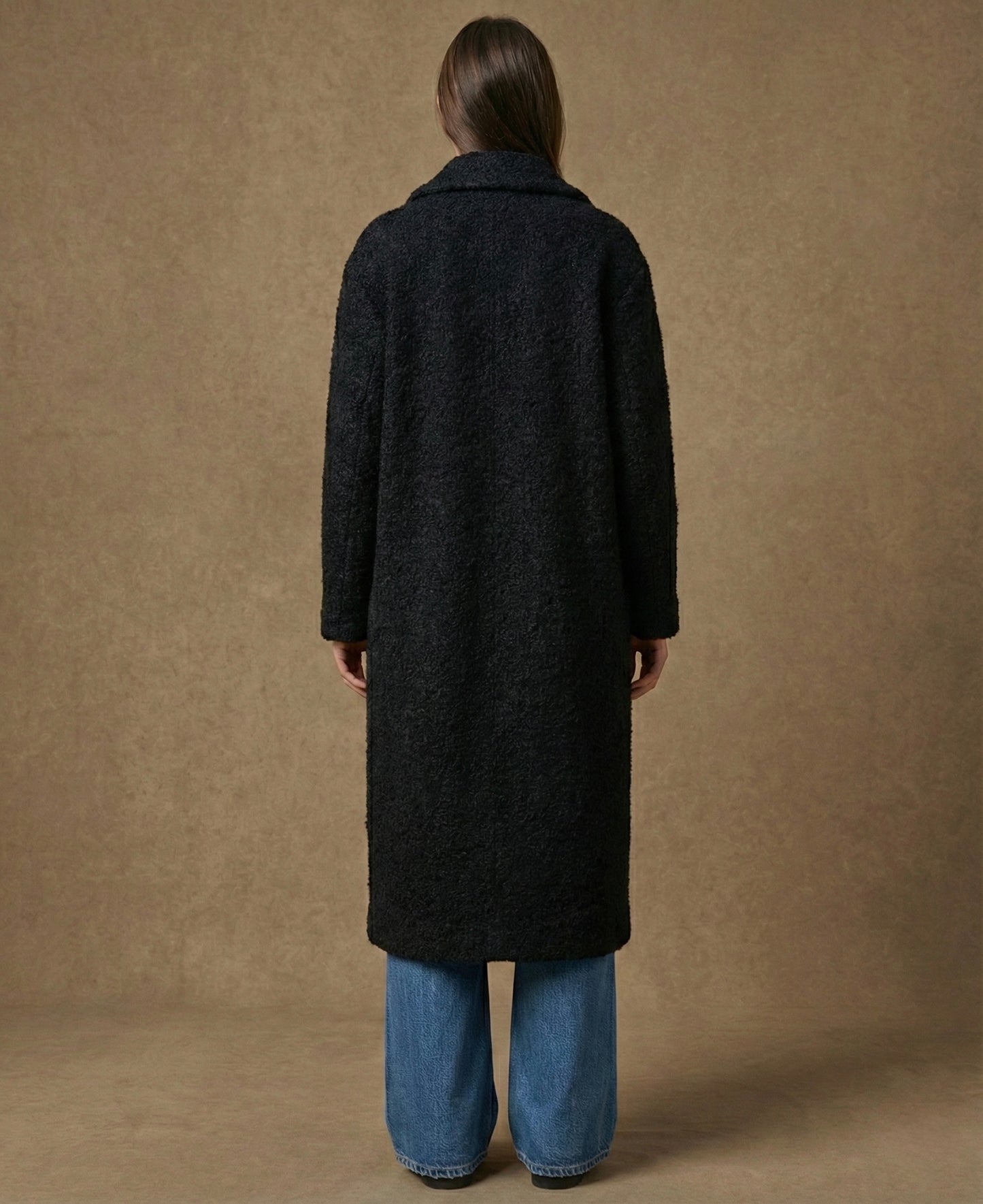 Manteau long en laine bouillie - Mylan