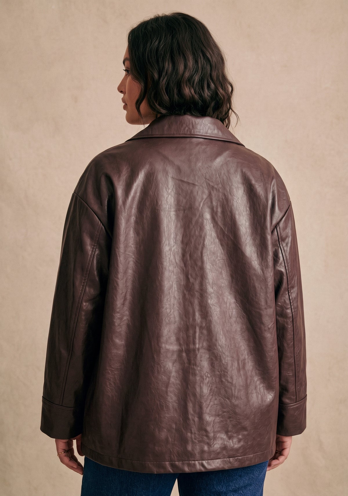 Curve - Veste oversize col chemise - Elvy