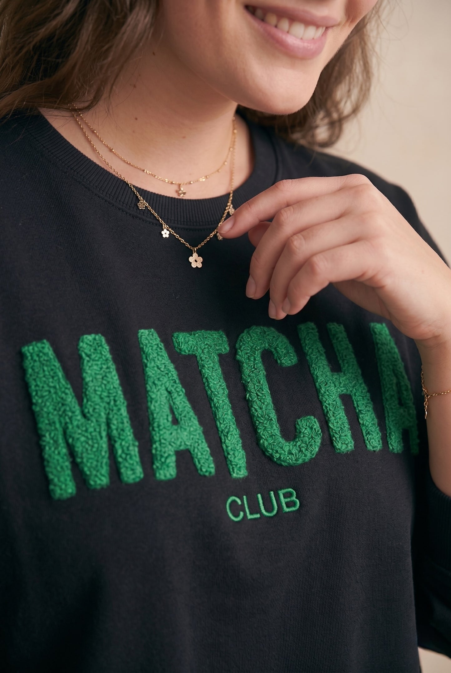 Curve - Sweat brodé matcha - Sorel