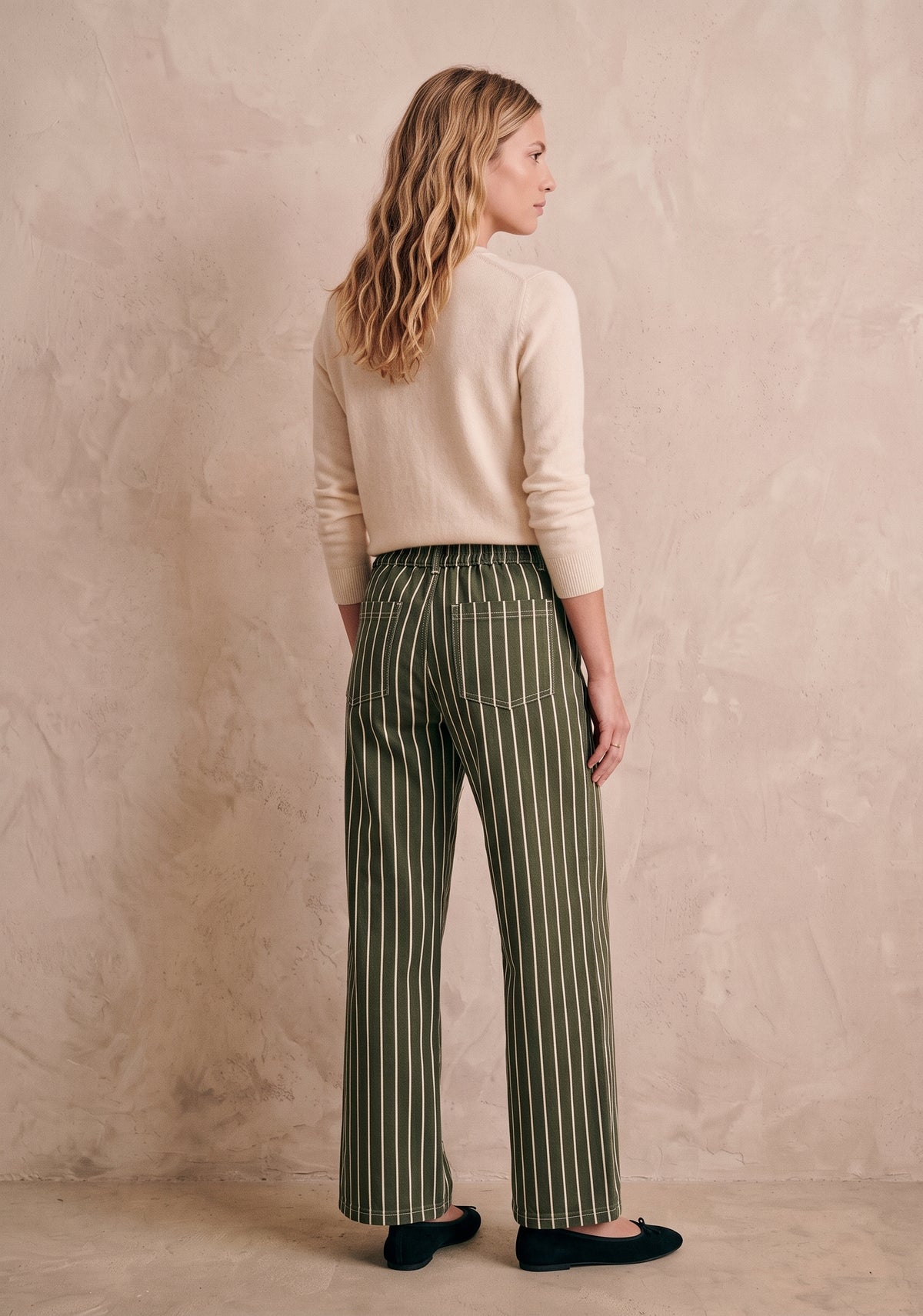 Pantalon large à rayures - Azel