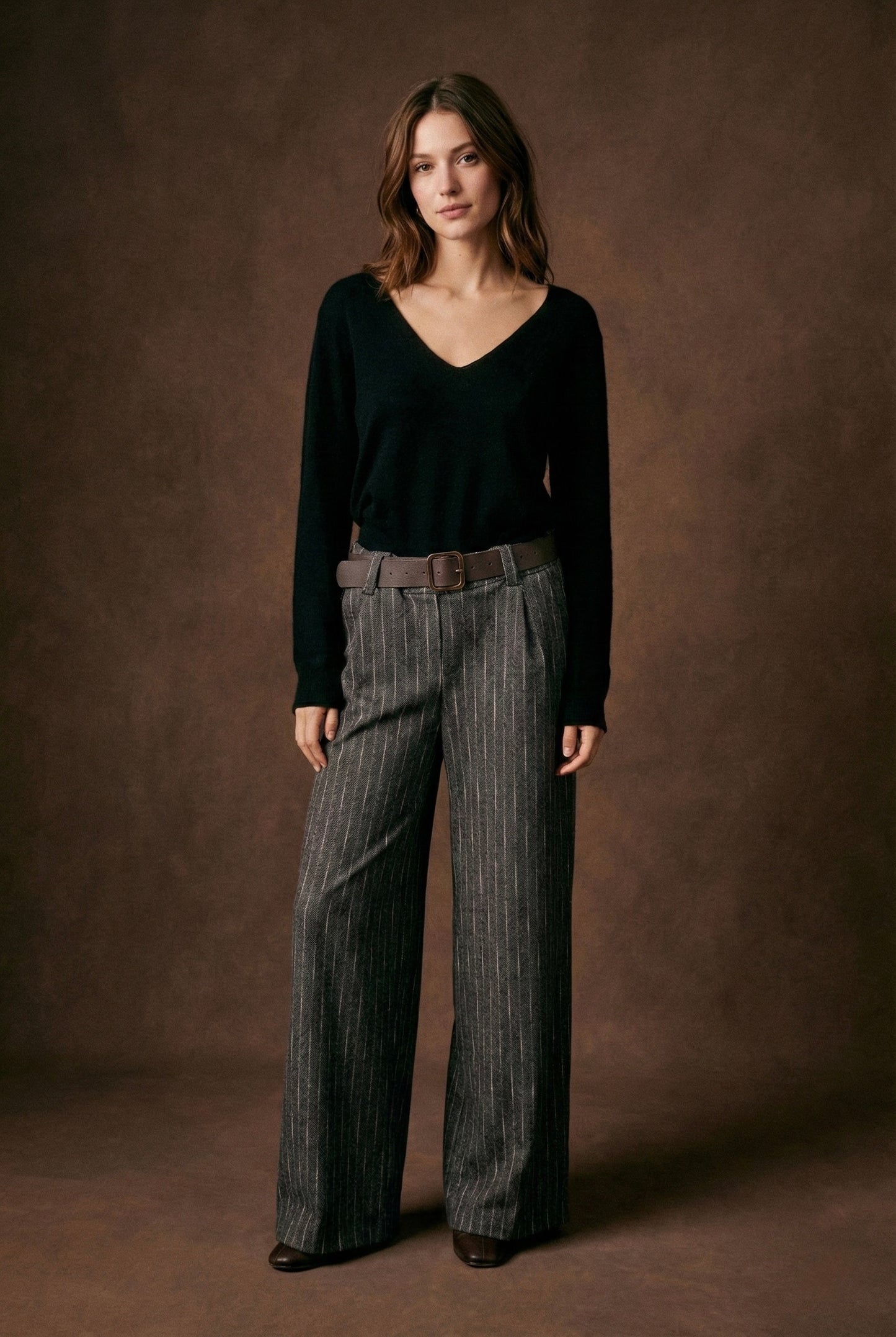 Pantalon large à rayures - Nely