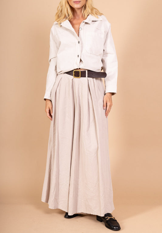 Pantalon palazzo velours - Léonie