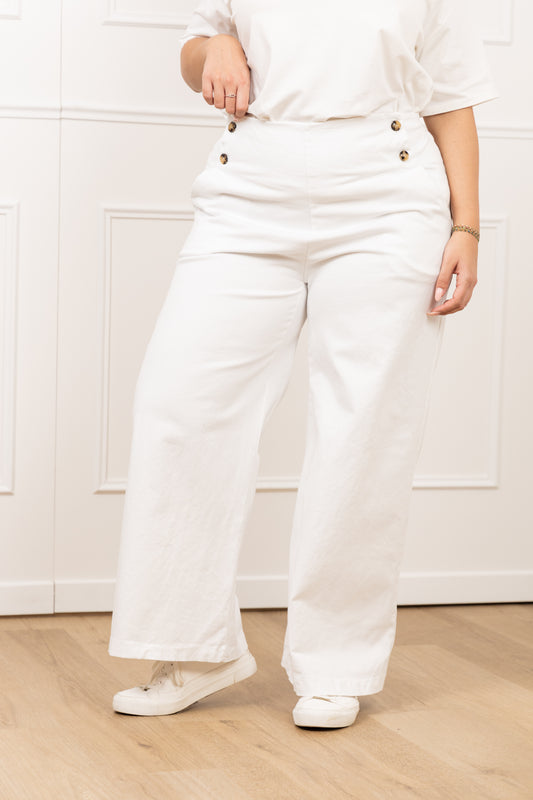 Pantalon coton blanc - Émile