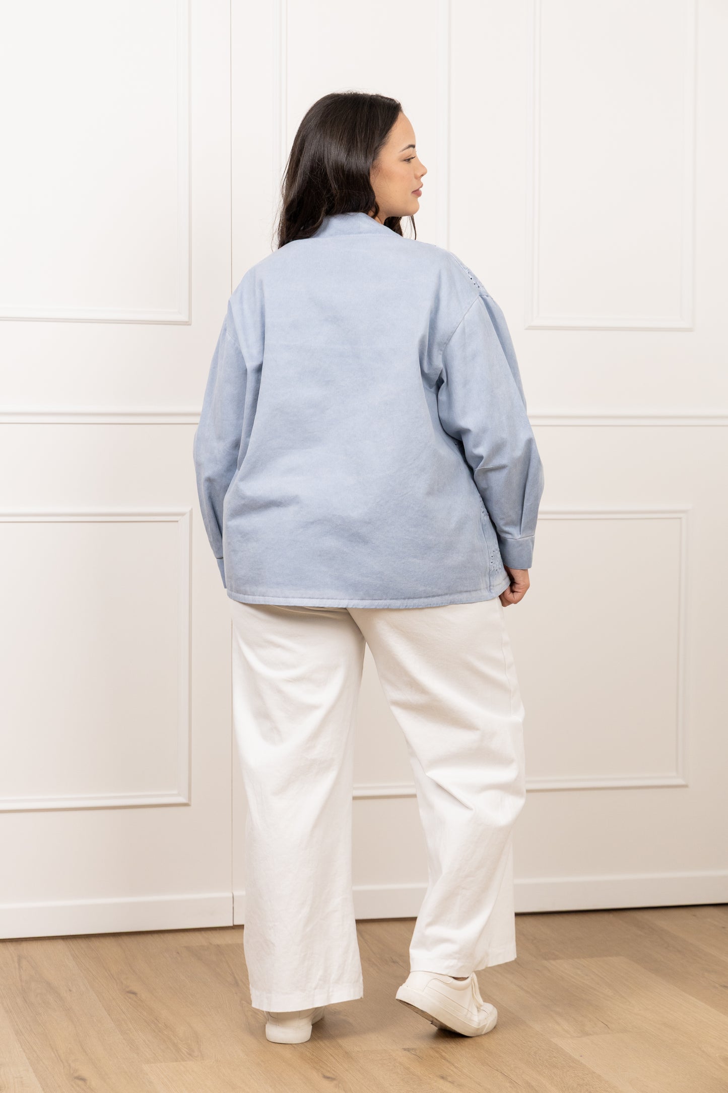 Veste broderie denim - Lia