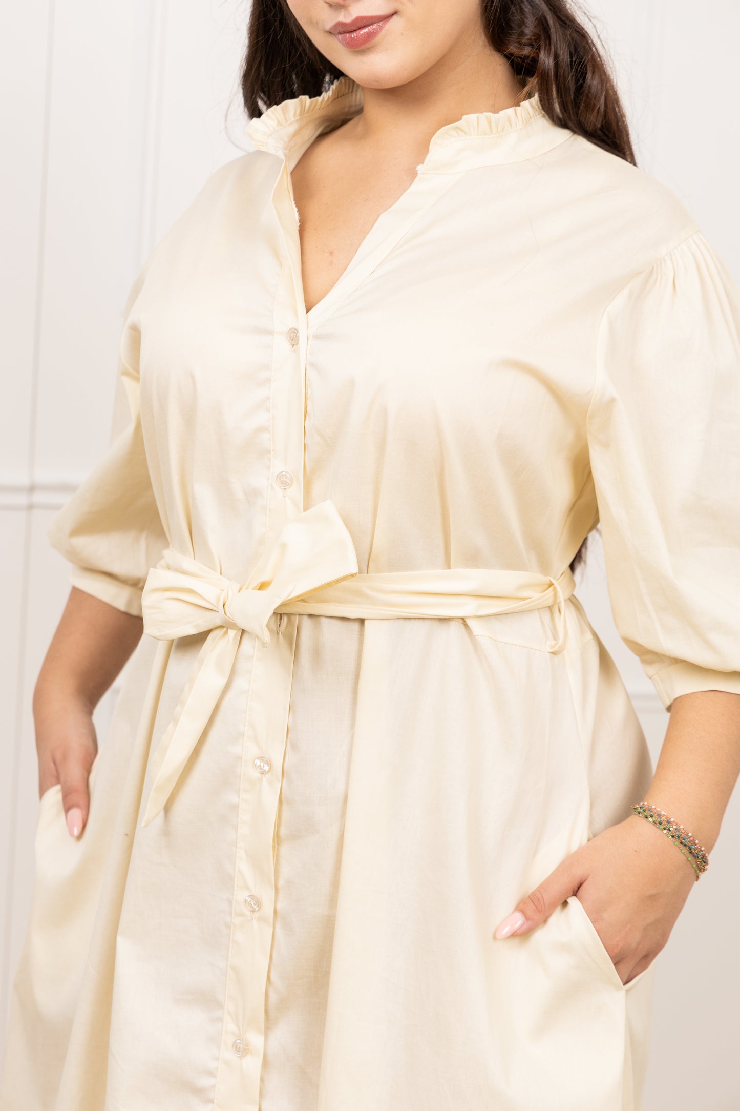 Robe chemise bleu - Lily