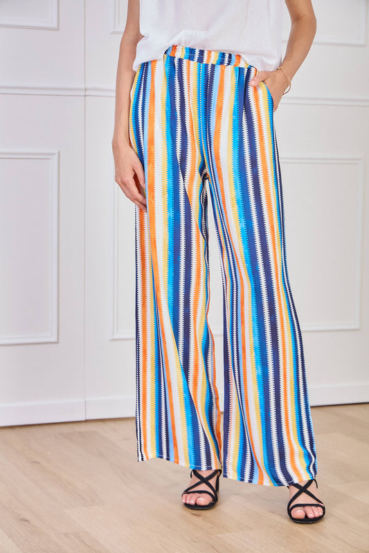 Pantalon à rayures multicolores - Max