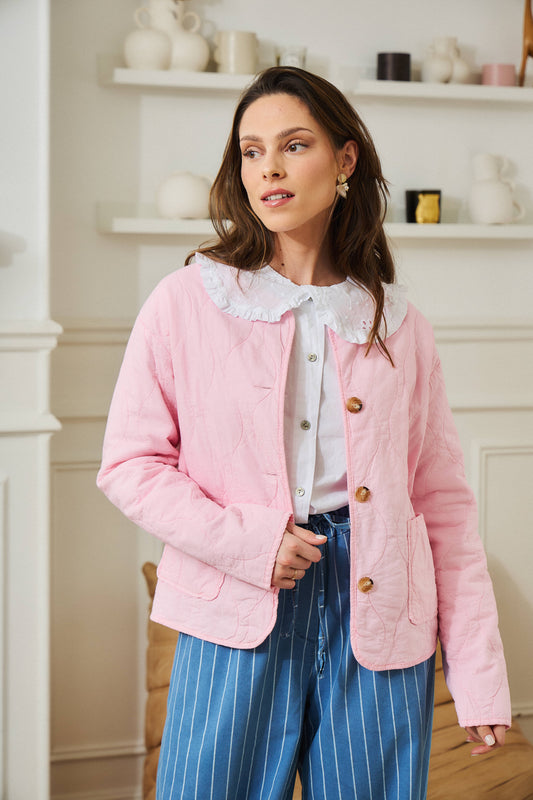 Veste matelassée rose - Jamie