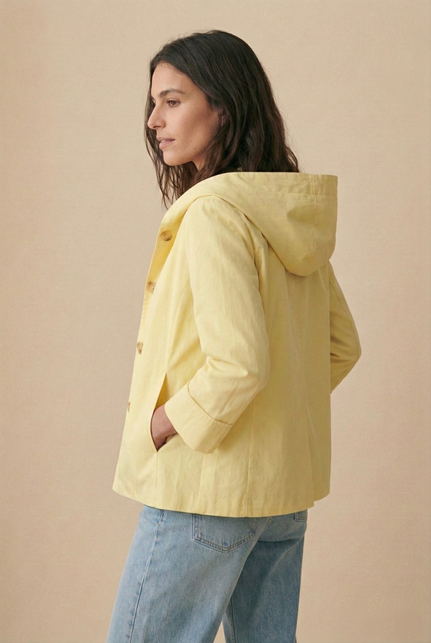 Veste parka courte capuche - Capucine
