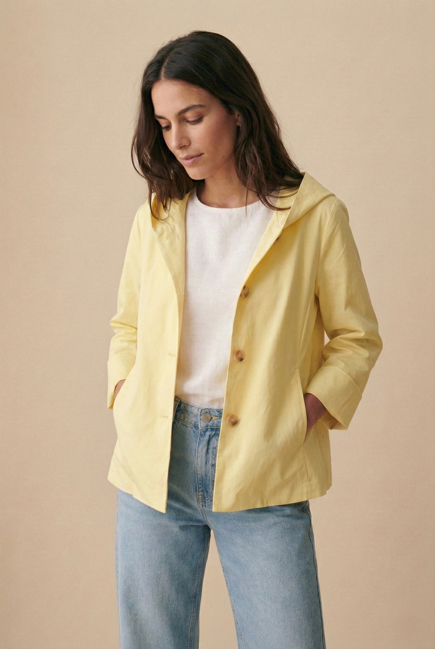 Veste parka courte capuche - Capucine