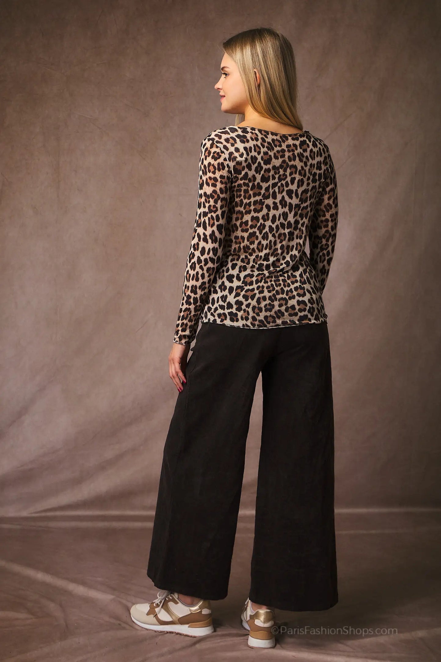 Top cachemire léopard - Gina