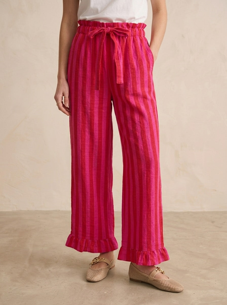Pantalon large à rayures - Joe