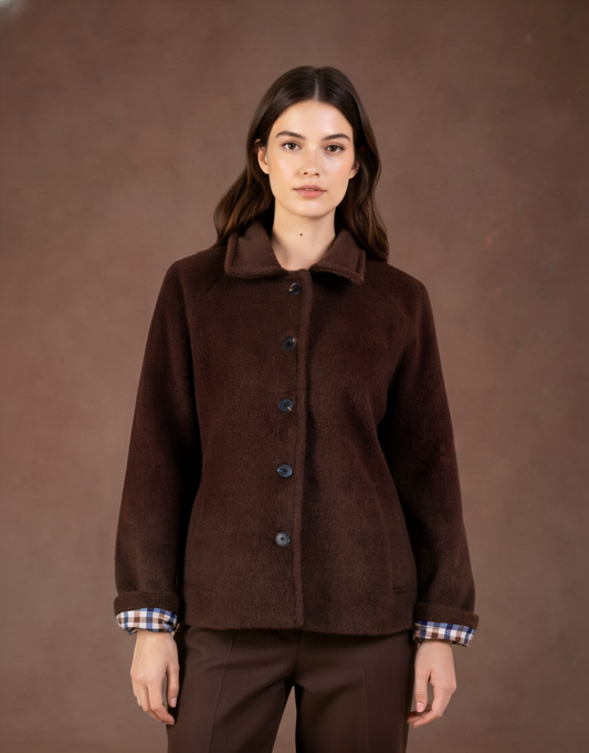 Veste doublure carreaux - Lio